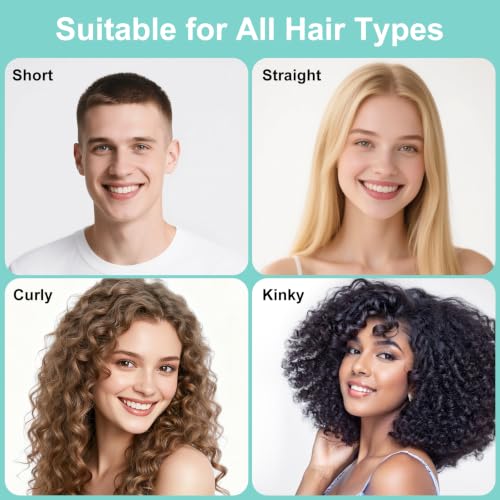 Weldilgit 2-Pack Curl Defining Brush for Wet & Dry Hair - Purple & Green