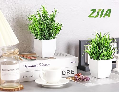 4 Pack Small Artificial Plants for Home and Bathroom Decor