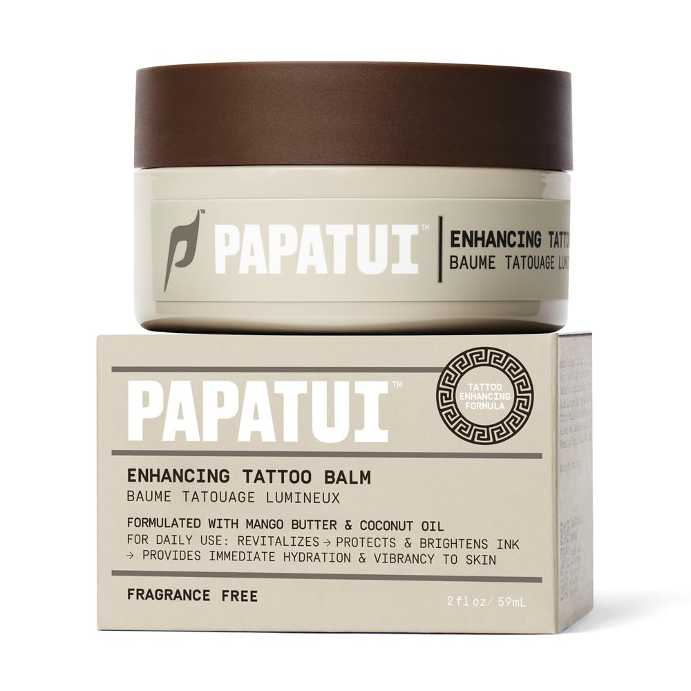 Enhancing Tattoo Balm - Revitalize & Protect Tattoos | Instant Hydration, Fast Absorption | Fragrance-Free, 2oz
