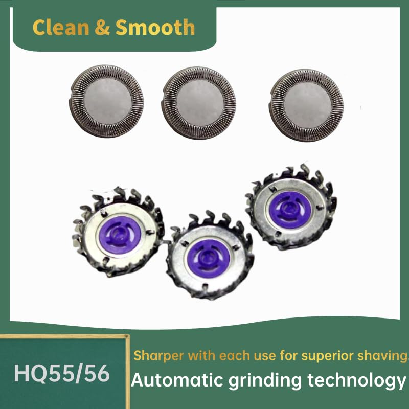 3PCS HQ56 Replacement Razor Blades for Norelco Electric Shavers