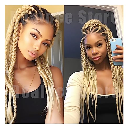 Roalnce Blonde 613 30in Pre-Stretched Braiding Hair 3 Packs