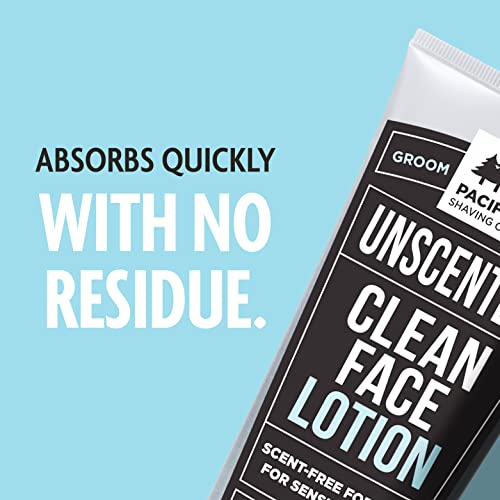 Pacific Shaving Company Clean Face Lotion, Fragrance-Free Moisturizer - 7 Oz