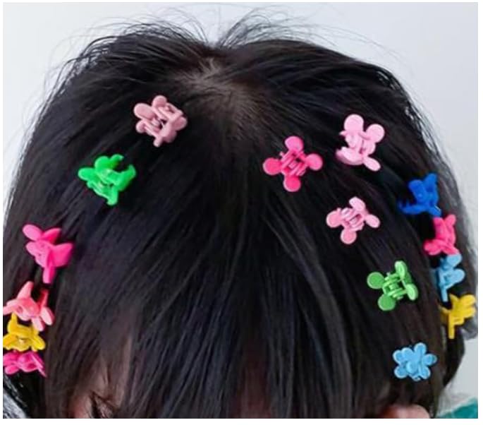 50 Pcs Colorful Mini Claw Hair Clips for Women - Cute Hair Accessories