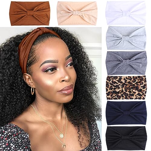 Kachanaa 8-Pack Wide Headbands for Women Non-Slip Hair Accessories, Stylish & Comfortable