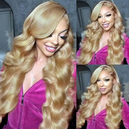 JUIOKAOO Body Wave Hair Bundle 16 Inch Color #27 Honey Blonde Remy Hair Extensions