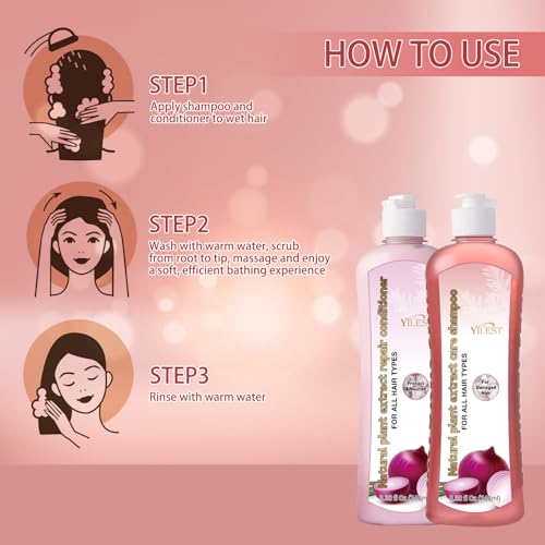 Onion Biotin Rosemary Shampoo for Healthy Hair Growth & Shine
