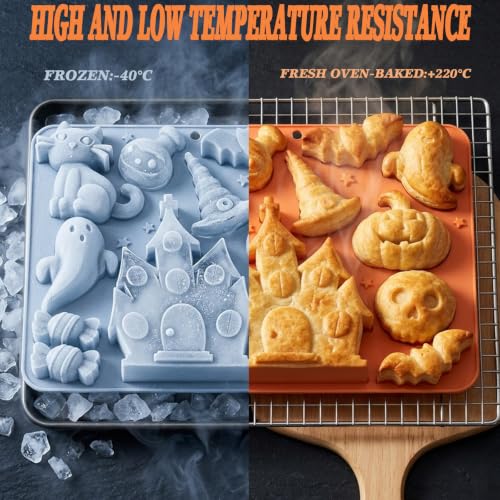 Halloween Silicone Molds - 10 Cavity Chocolate & Candy Molds