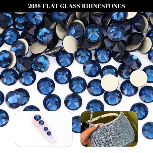 Novani Montana SS16 Flat Back Rhinestones - 1440pcs (3.8-4.0mm) for Nail Art & Crafts