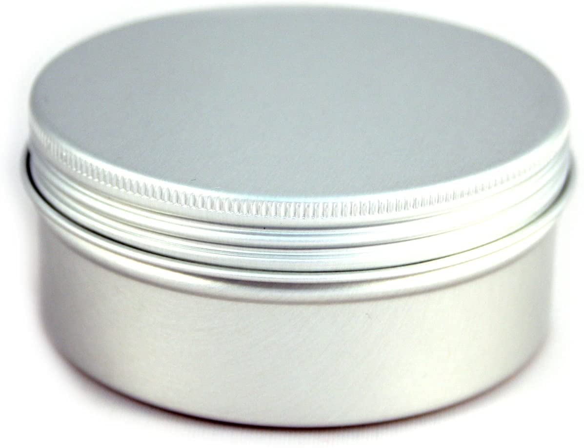 Aluminum Screw Top Tin with Cover, 3.25"