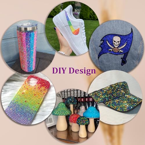 32000 Pcs Multicolor 3mm Resin Rhinestones & B7000 Glue Kit