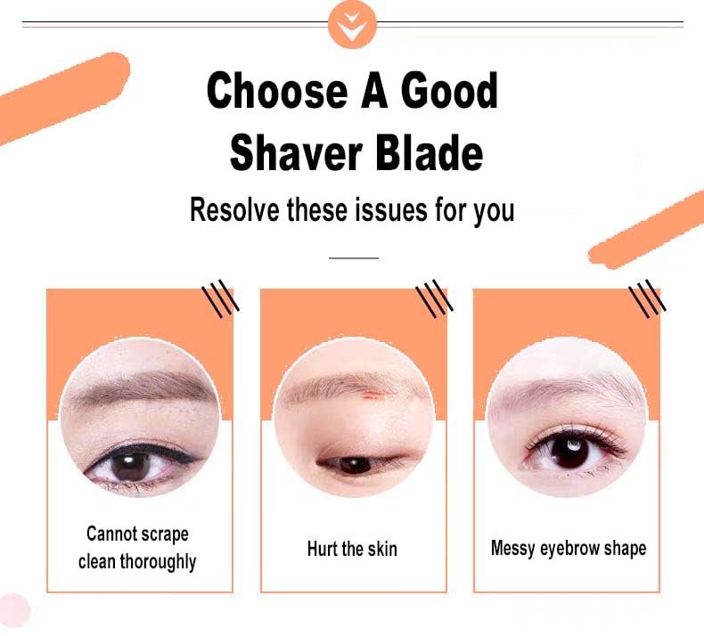 Rose Gold Eyebrow Hair Remover Replacement Heads 4 Pack for Flawless Facial Trimmer