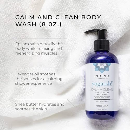 Cuccio Somatology Calm & Clean Epsom Salt Lavender Body Wash, 8 oz