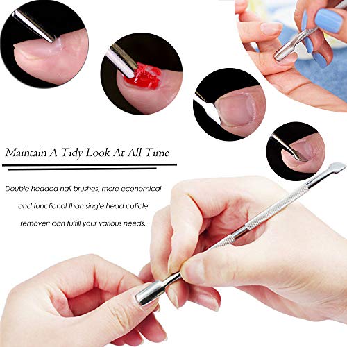 10-Piece Stainless Steel Cuticle Pusher and Remover Set