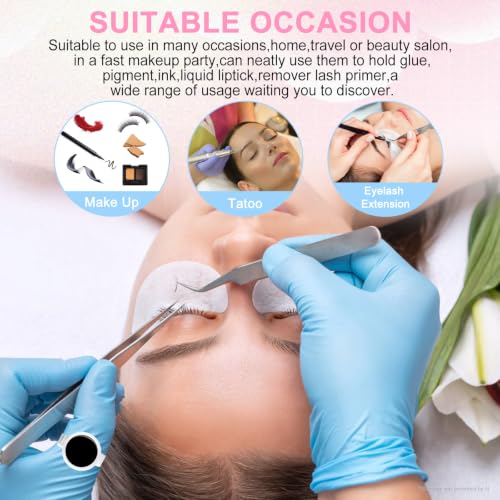 300PCS Disposable Glue Rings for Eyelash Extensions & Nail Art