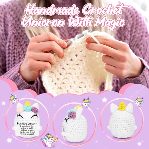 Crocheted Unicorn Keepsake Gift for Girls - Encouragement & Support
