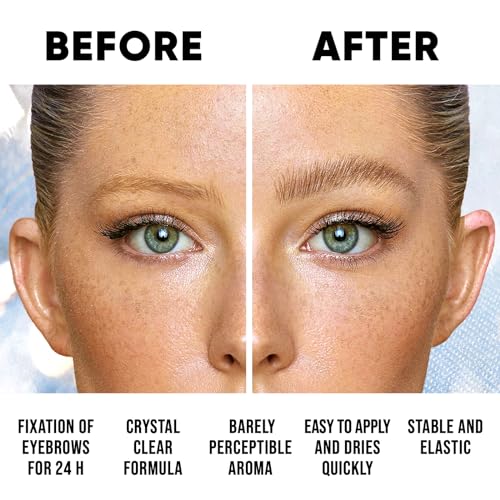 Clear Waterproof Brow Styling Gel with Pro Wax for Fluffy Brows