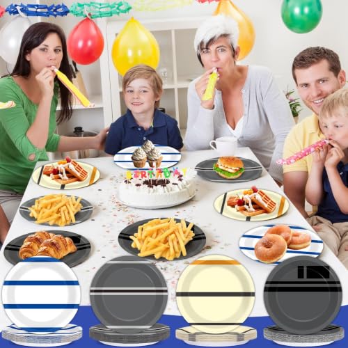 Galaxy Movie Star Theme Party Plates - 48 Disposable 7-Inch Paper Plates