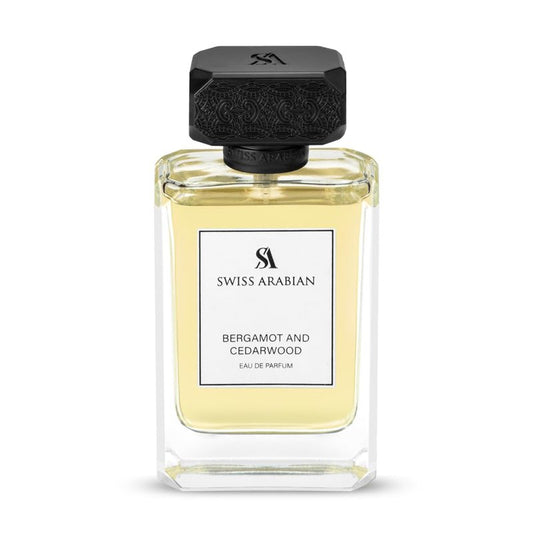 Swiss Arabian Bergamot and Cedarwood - Arabian Perfume for Men - Long-Lasting Cologne for Men - Eau de Parfum - Citrus, Woody Fragrances - 3.4 oz