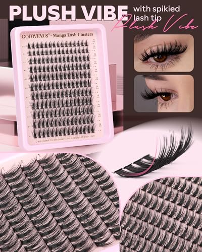 Fluffy Manga Lash Clusters Kit C-Plush 12-16mm - DIY Anime Look