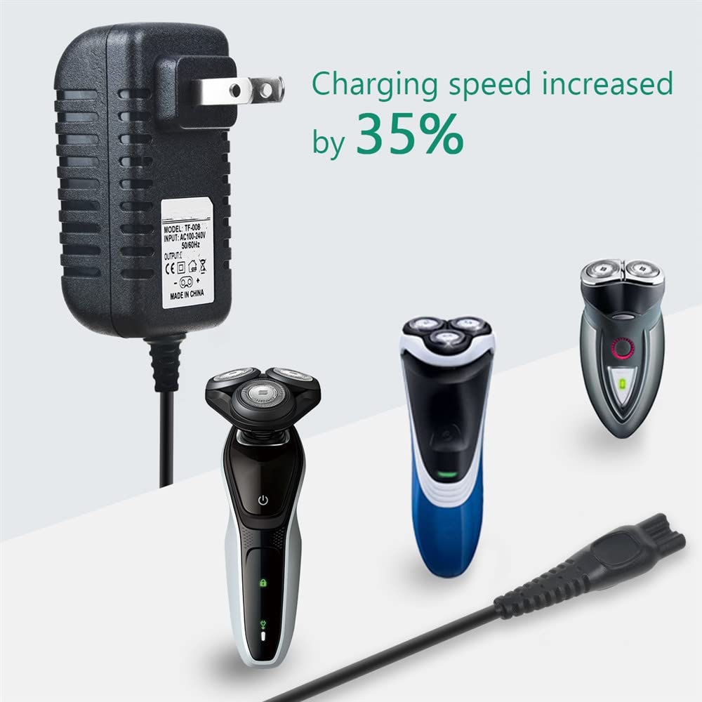 J-ZMQER Power Adapter AC Charger Compatible with Philips Norelco Aquatec AT830 AT830/41 AT815 Shaver