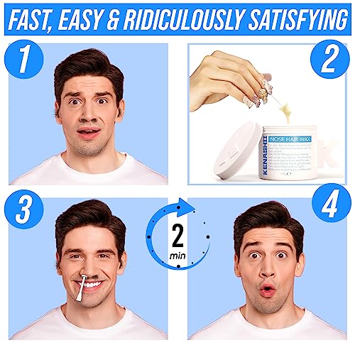 KENASHII Nose and Ear Hair Removal Wax Kit - Standard Kit
