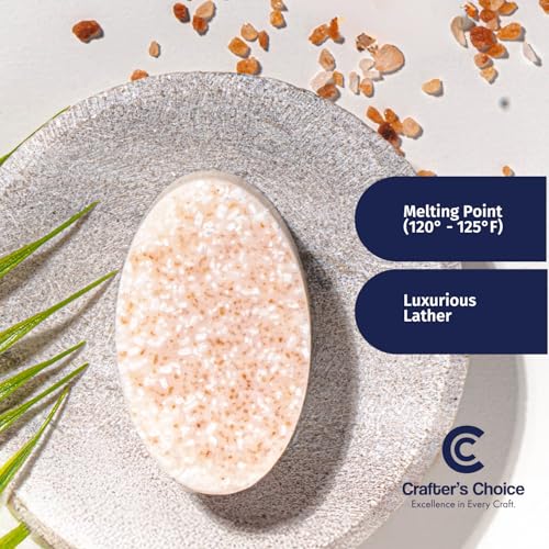 Crafter's Choice Coconut Milk Melt and Pour Soap Base, 2lb Block
