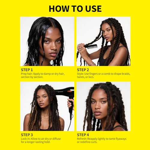 Biotin Braid Gel Extreme Hold - SEVICH Hair Styling Gel for Braids & Edges 3.5oz