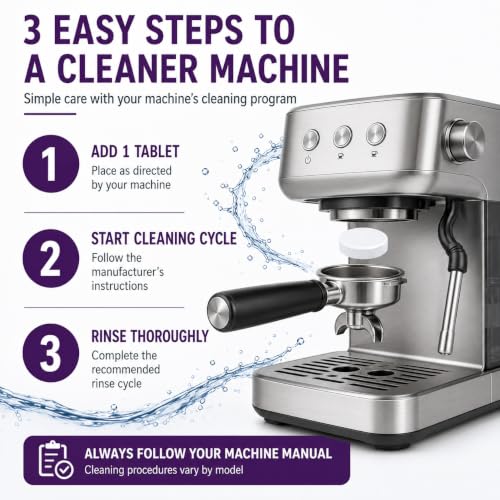 Espresso Cleaning Tablets - 8 Tablets for Optimal Machine Care