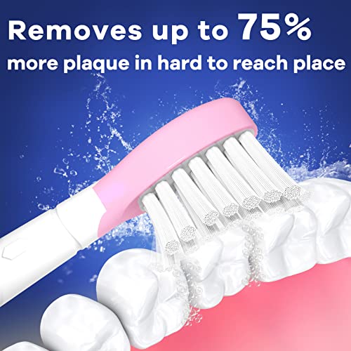 Toptheway Kids Toothbrush Heads for Philips Sonicare 3-7 Years Pink Green 8 Pack