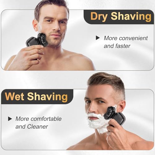 5D Replacement Heads for MicroTouch Titanium Head Shaver - Hypoallergenic & Waterproof