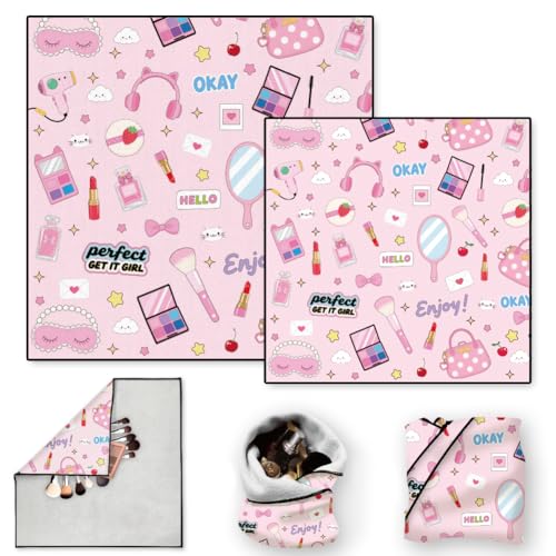 Doodlream Self-Adhesive Travel Makeup Bag & Protective Wrap - 2 Pack