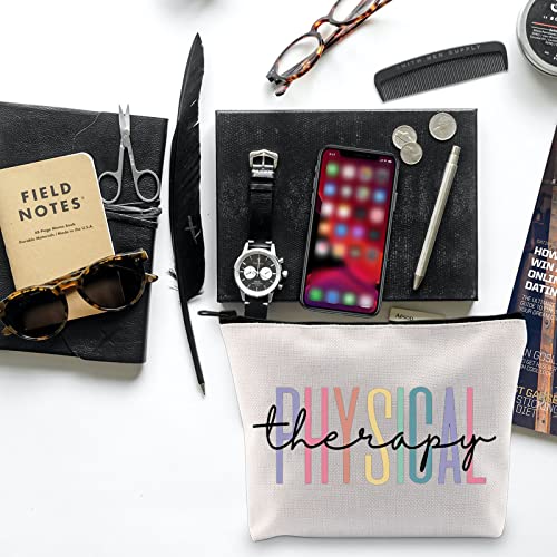 BLUPARK Multicolor Marble Cosmetic Bag - Travel Pouch for Physical Therapy