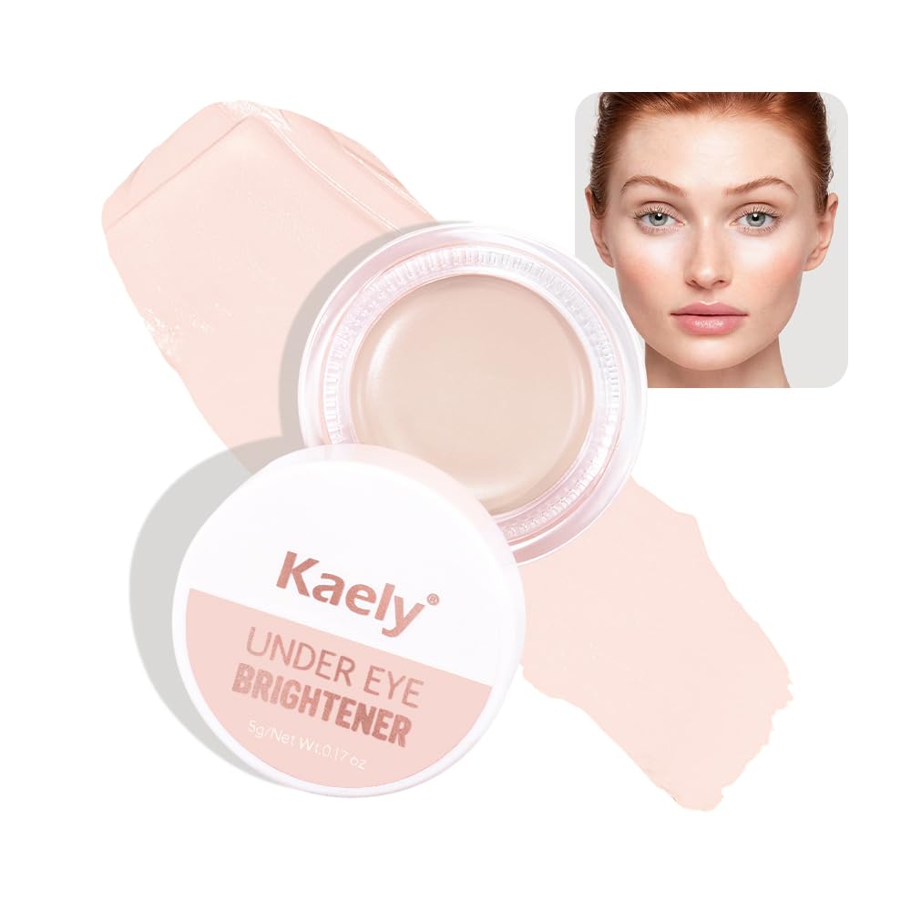 Under Eye Corrector Brightener - Full Coverage Peach Concealer for Dark Circles | Nourishing Waterproof Cream Pot
