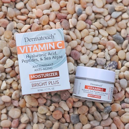 DERMATOUCH Vitamin C Brightening Daily Moisturizer with Hyaluronic Acid 1.7oz