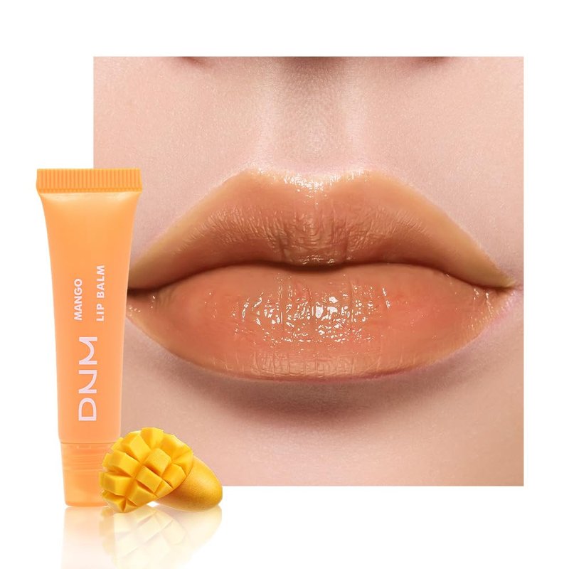 Nourishing Tinted Lip Balm - Hydrating Color & Softening Gloss | 10# Mango for Dry Lips