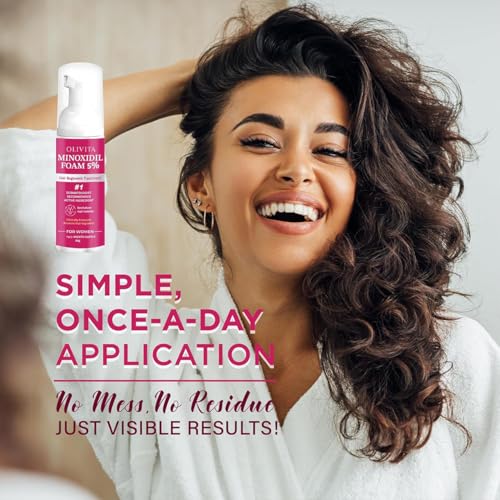 5% Minoxidil Foam for Women Hair Growth: Extra Strength Hair Regrowth Treatment ? Revitalize Hair Follicles & Regrow Thicker, Fuller Hair ? Hair Loss Solution