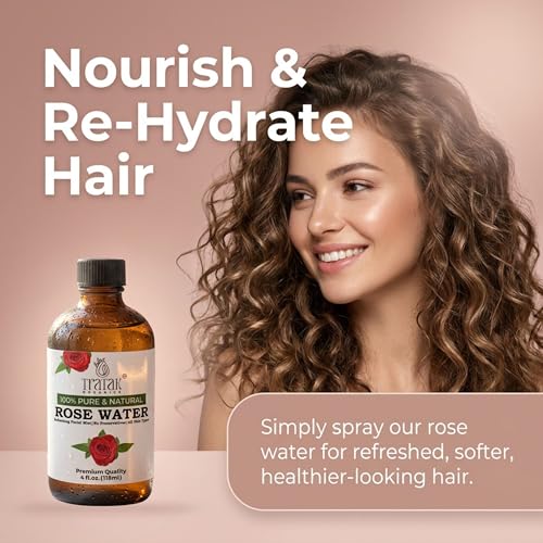 TRATAK ORGANICS Organic Rose Water Spray 4 fl oz (Pack of 1) Face & Skin Hydration