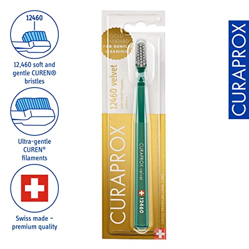 Curaprox CS 12460 Velvet Toothbrush - Extra Soft, Dentist Recommended