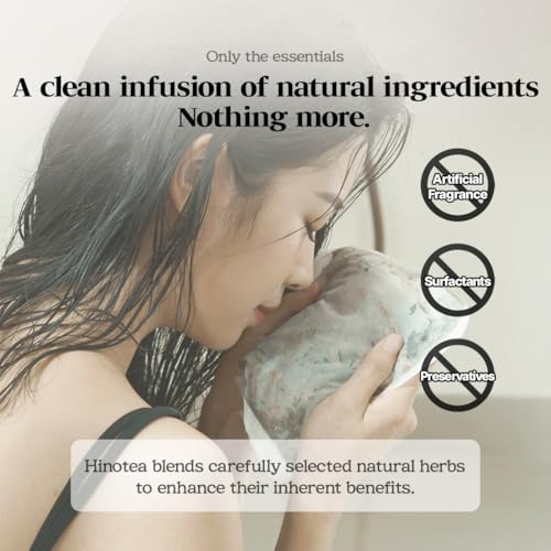 Hinotea Bath Tea Bag with Green & Peppermint | Rejuvenating Herbal Spa Soak