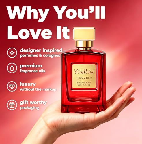 Yowllow Juicy Apple Eau de Parfum for Women 1.7 Fl Oz - Fruity Floral Scent, Long Lasting, Inspired by Juicy Apple 01