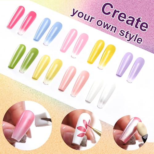 U-Shinein Fairy Spring Set Ombre Gel Nail Polish - 9 Bright Colors