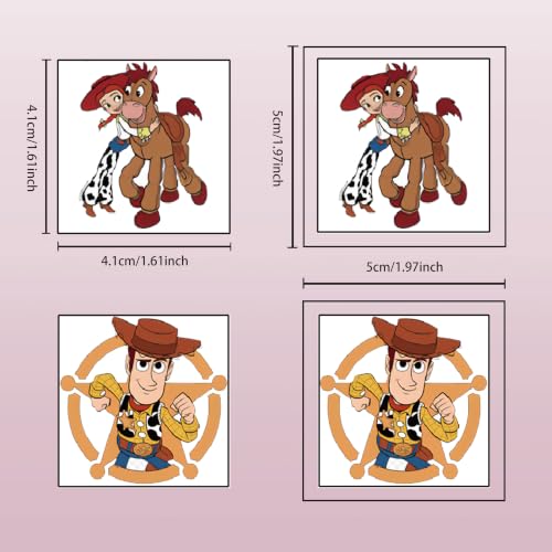 20pcs Birthday Party Temporary Tattoos for Kids - Fun Designs
