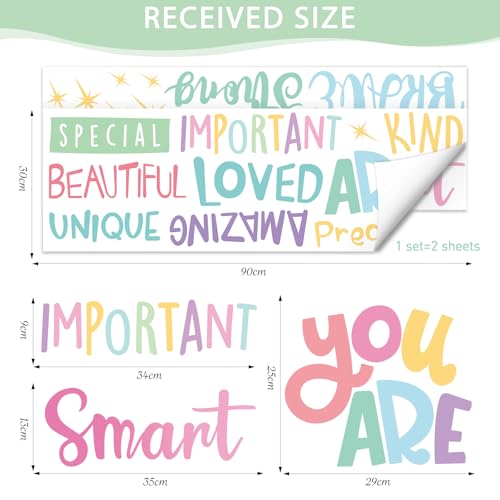 SHUCHING Inspirational Quote Wall Decal for Girls' Room Decor