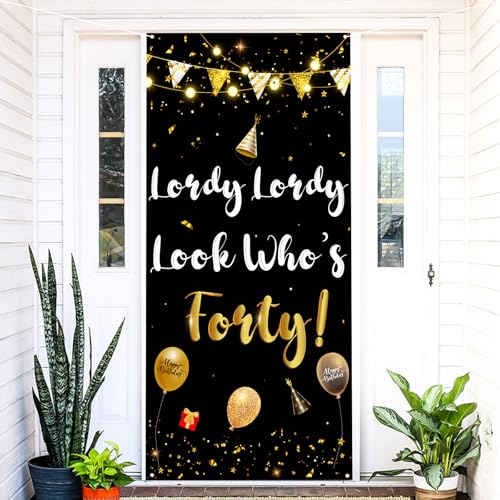 Labakita 40th Birthday Banner | Funny Lordy Look Who's 40 Sign