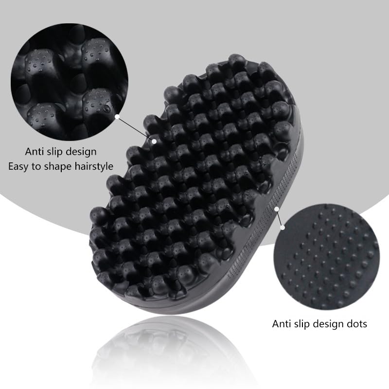 Silicone Curling Brush for Afro Curls - Durable Hair Styling Tool