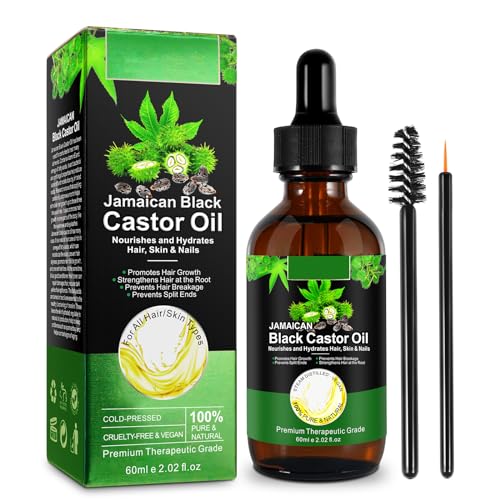 Organic Jamaican Black Castor Oil - Cold Pressed for Hair & Skin Care