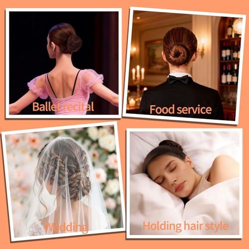 Teenitor Hair Net Set - 20 Pcs Brown Hair Nets & 40 Hair Pins
