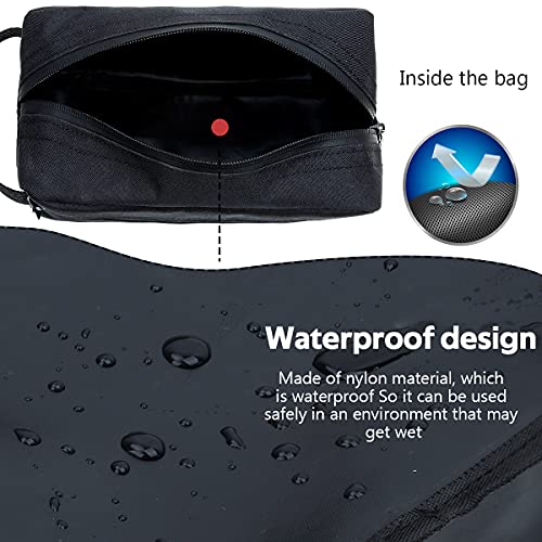 Water-Resistant Travel Toiletry Bag for Men & Women - Foldable Storage with Handle