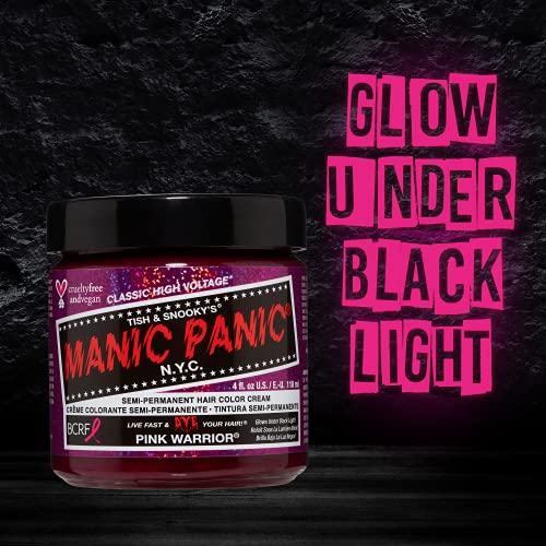 Manic Panic Pink Warrior Semi Permanent Hair Dye - 4 oz
