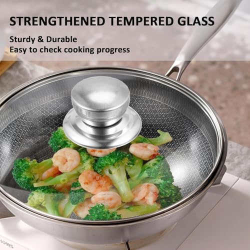 Laplad 8-Inch Tempered Glass Pan Lid for Frying Pans & Pots